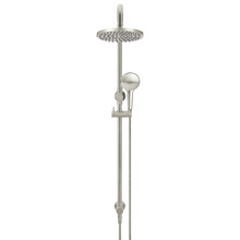 Round 200mm Twin Shower With 3 function Hand Shower & Square Gooseneck